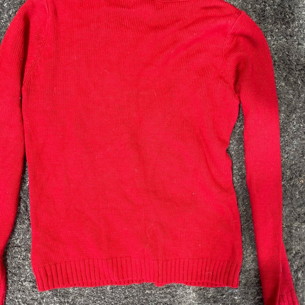 Scott Red Knit Sweater - Picture 3 of 4
